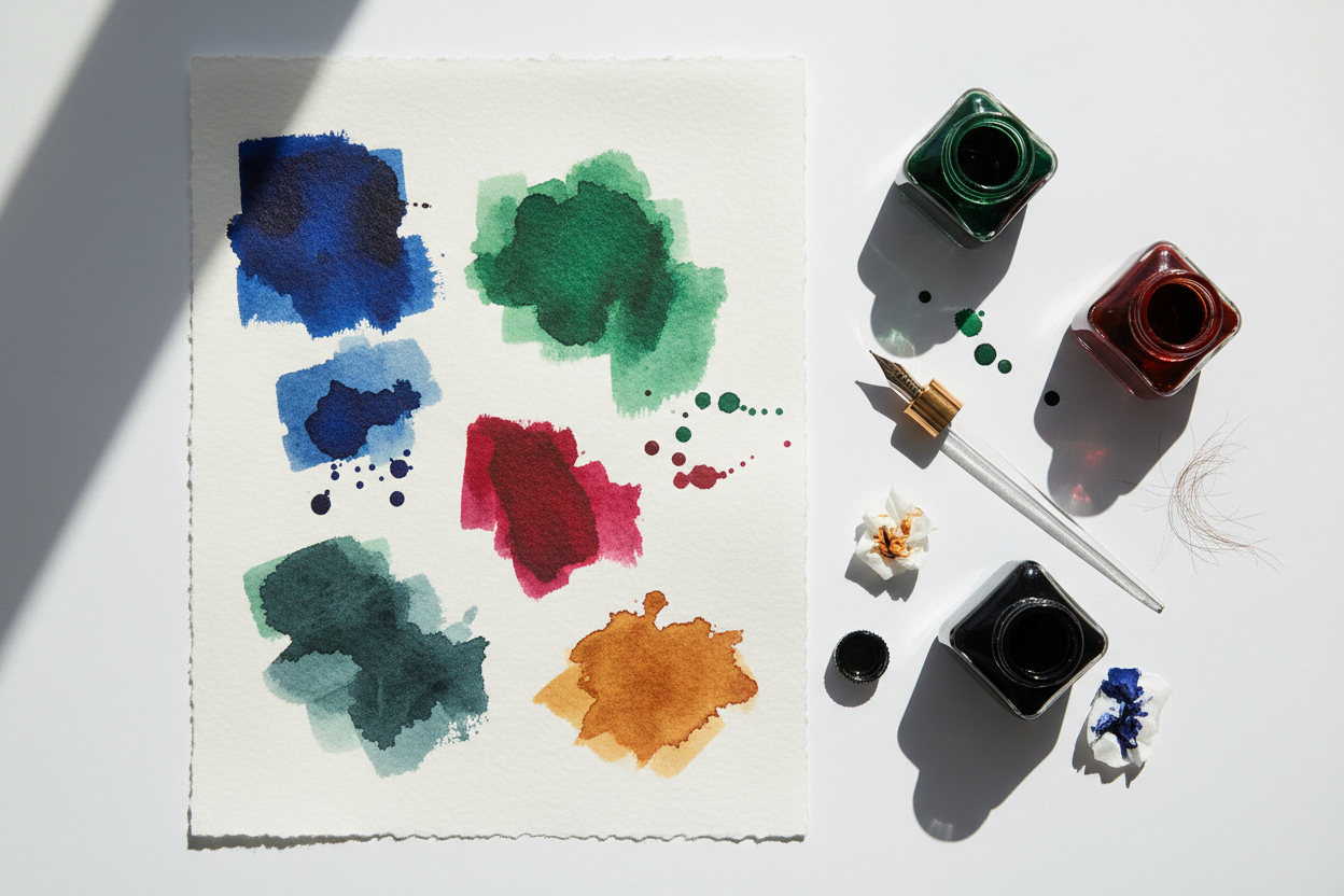 The Beginner's Guide to Ink Swatching and Shading Inks