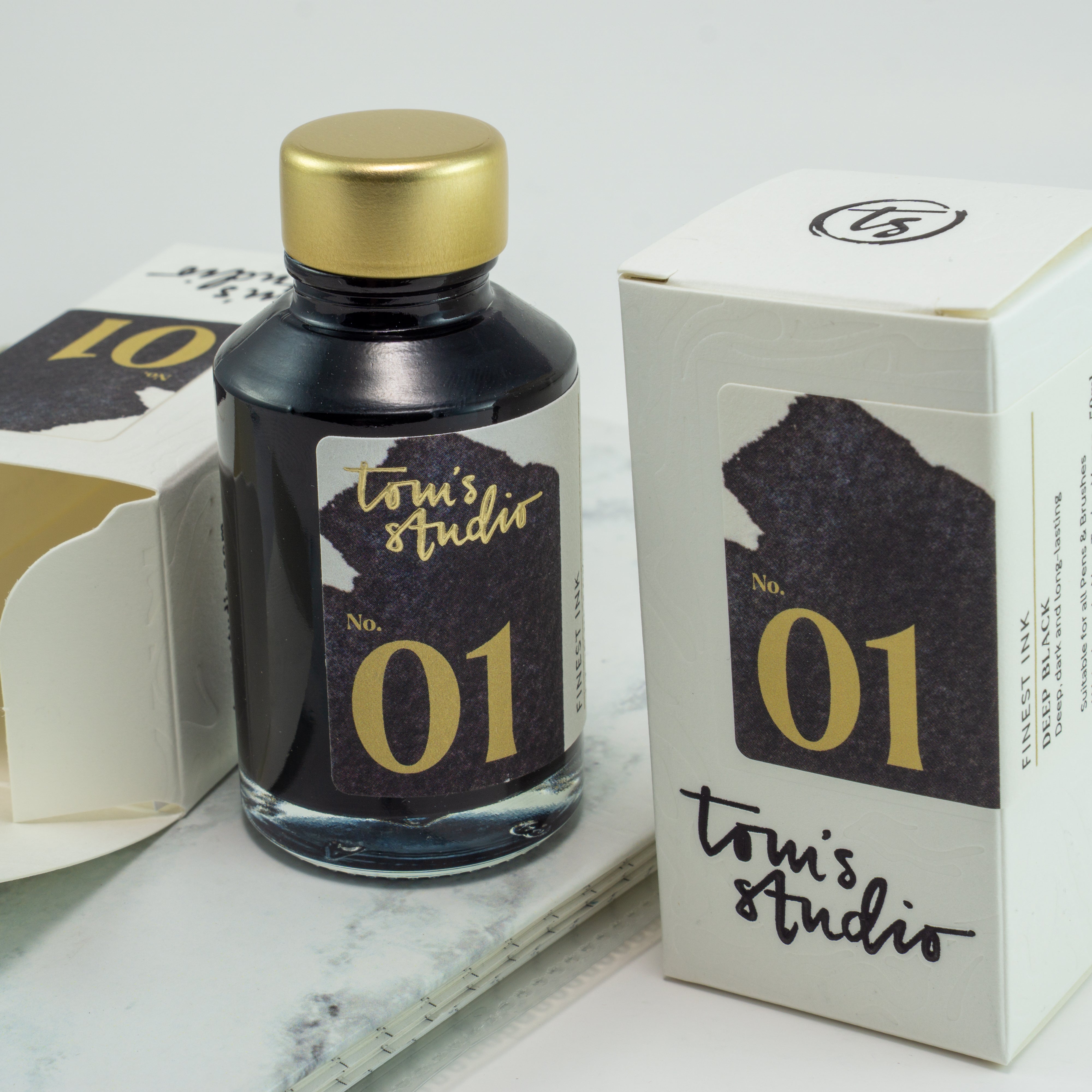 Tom's Studio Fountain Pen Ink - 01 Deep Black